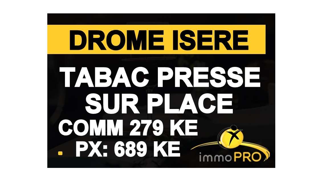 AV tabac presse loto sur la limite Drome isére