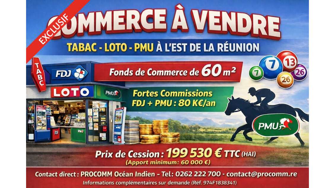 FDC tabac loto PMU à vendre à Saint André