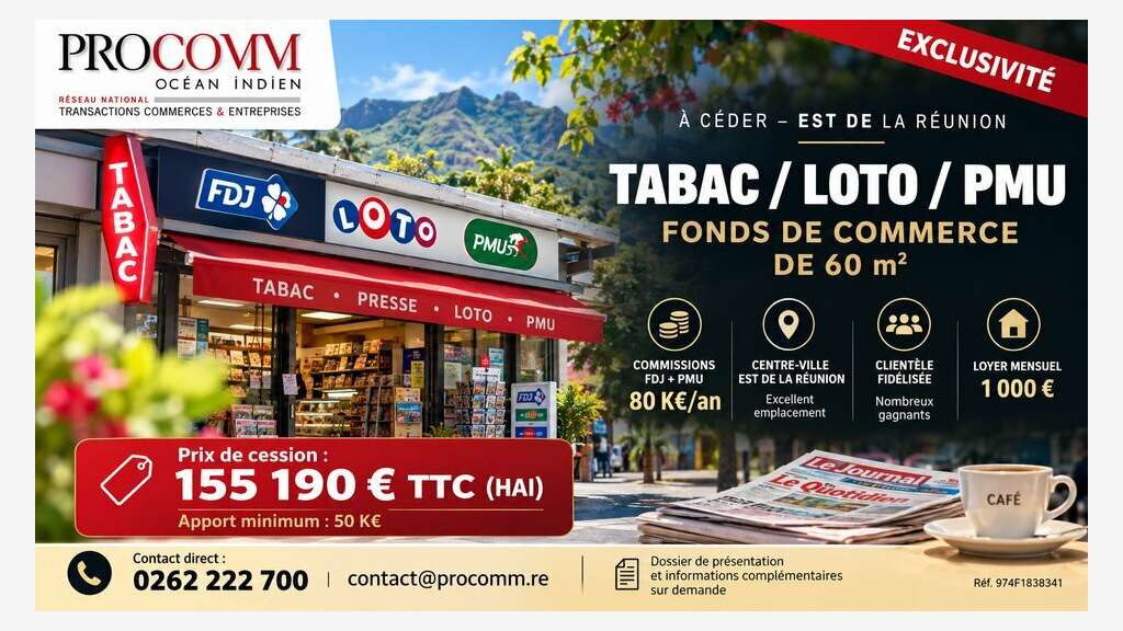 FDC tabac loto PMU à vendre à Saint André