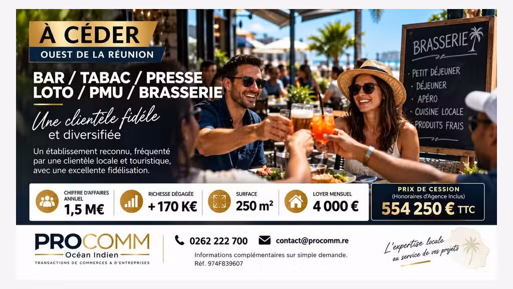 Ventre bar tabac presse loto PMU à Saint Pierre