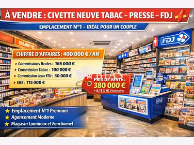 Vente civette tabac presse à Nice empl N°1