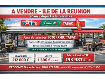 Vente Tabac - Presse - Loto à Saint-Denis