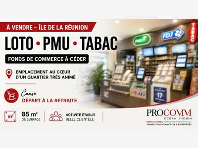 FDC loto PMU tabac terrasse à vendre à St Denis