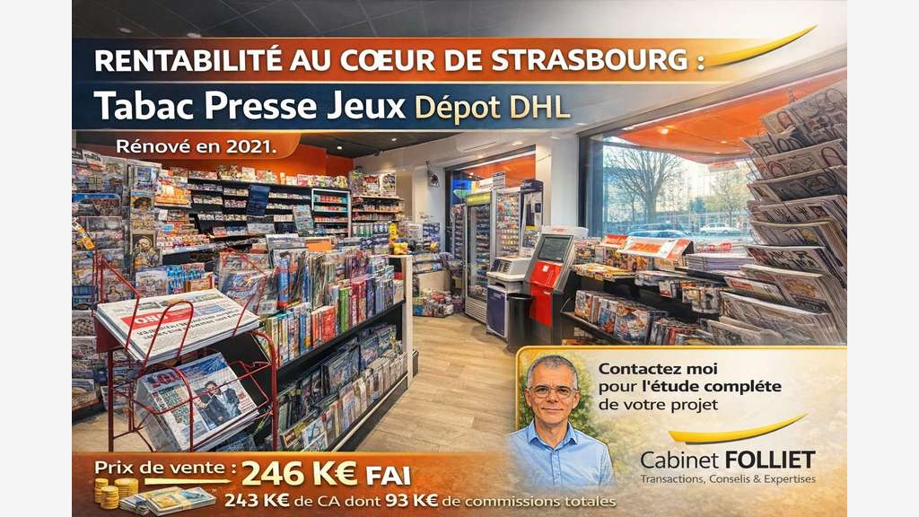 FDC tabac presse jeux à vendre à Strasbourg