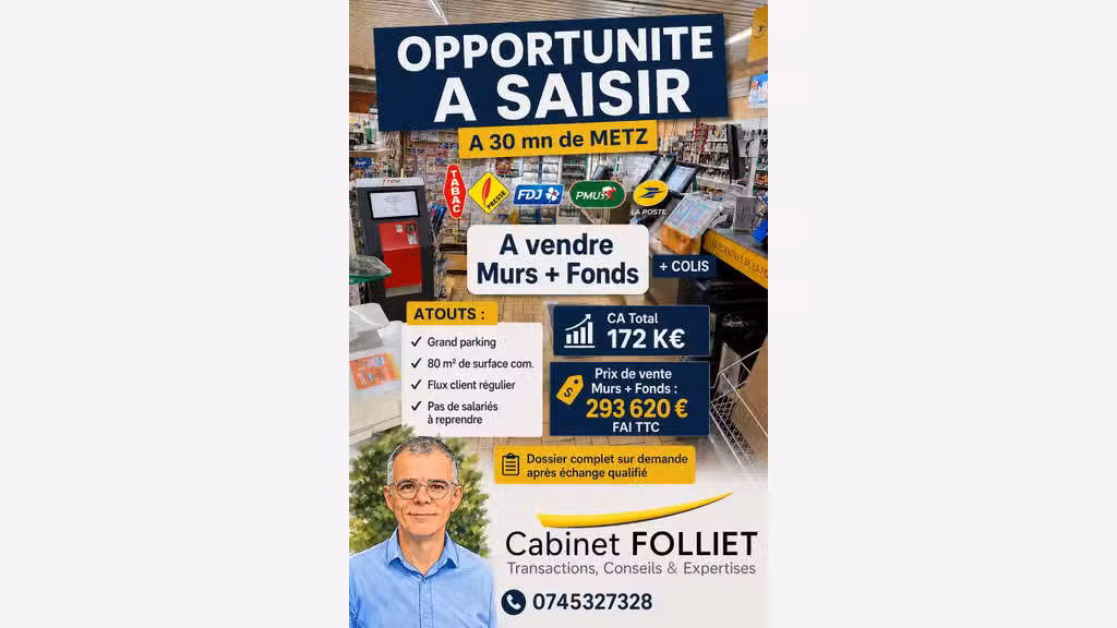 FDC tabac presse jeux à vendre à Thionville