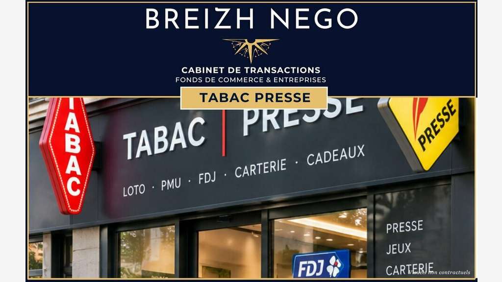 Morbihan sud - Tabac Presse Jeux refait à neuf,