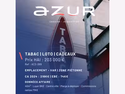 VENTE Tabac Loto Cadeaux dans le Var
