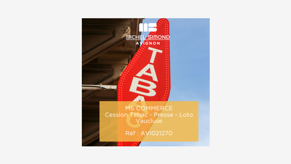 Vente FDC tabac presse loto de village au Vaucluse