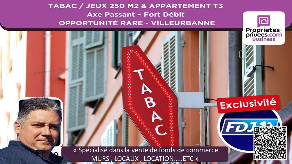Cession tabac FDJ PMU empl N°1 Villeurbanne