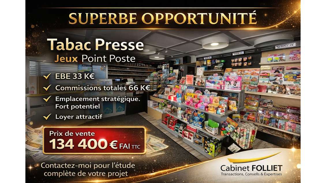 Fonds de commerce tabac presse à vendre à Wimmenau