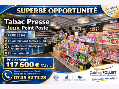 Fonds de commerce tabac presse à vendre à Wimmenau