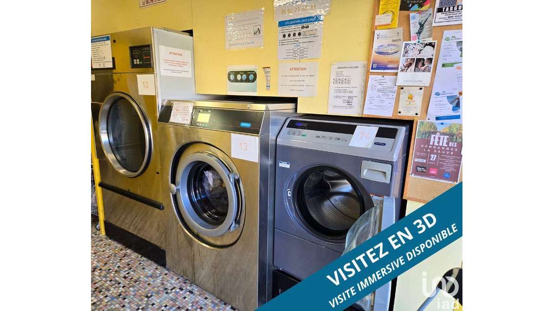 Vente laverie automatique + blanchisserie à Targon