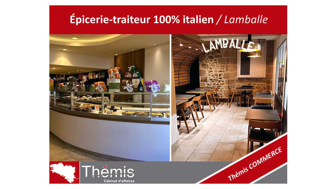 Vente boutique épicerie traiteur 100% italien