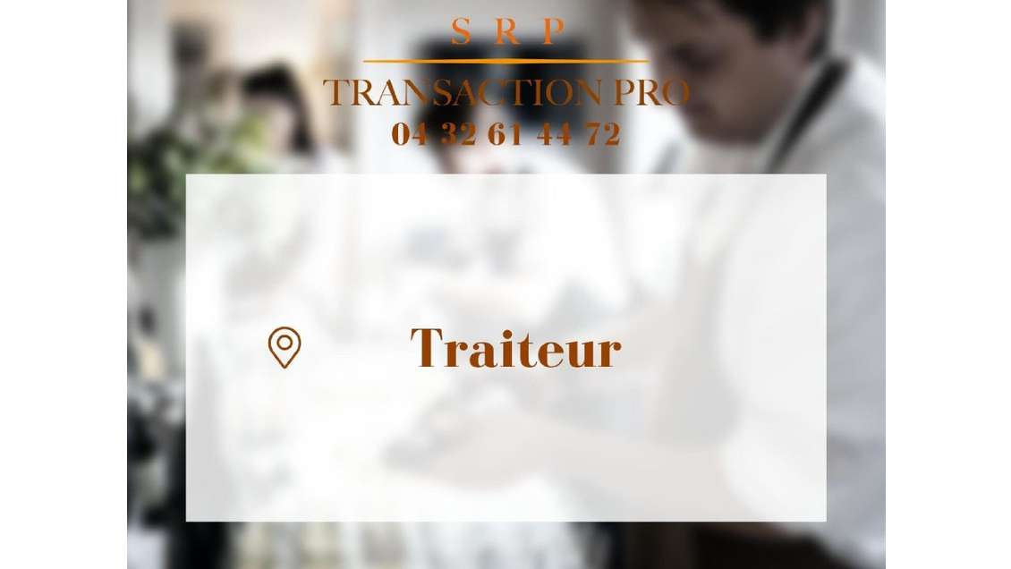 A vendre traiteur très belle adresse Vaucluse