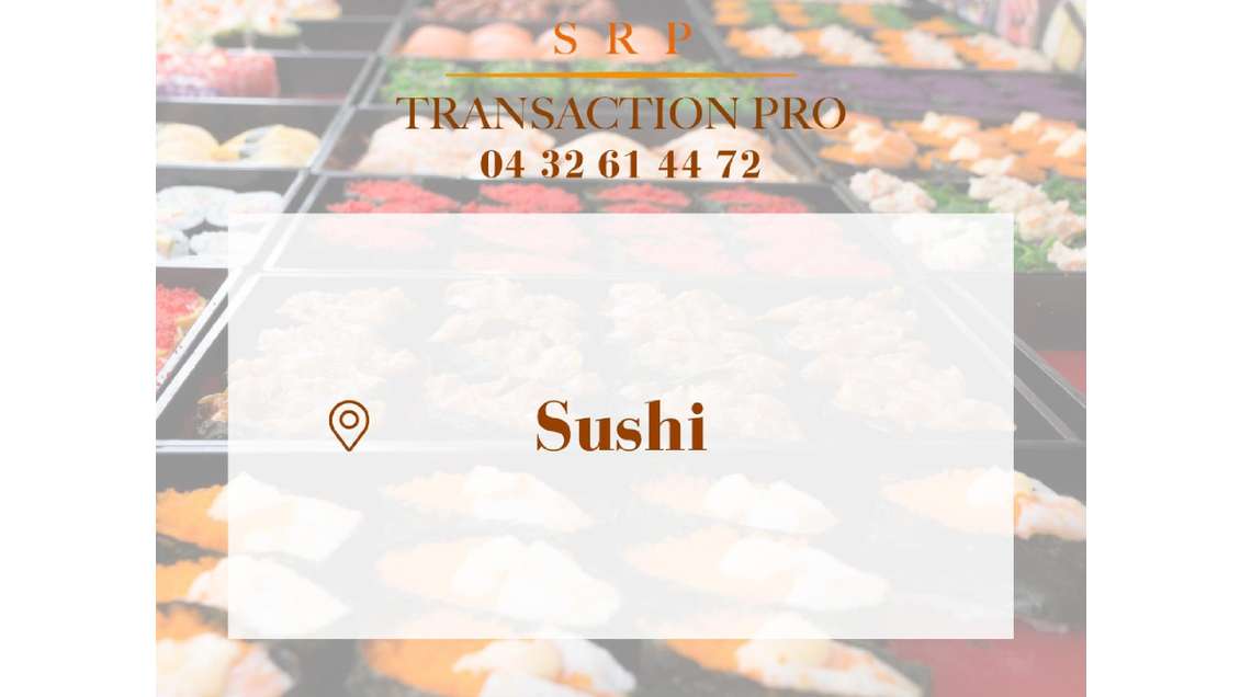 AV FDC sushi bel emplacement ville touristique 13