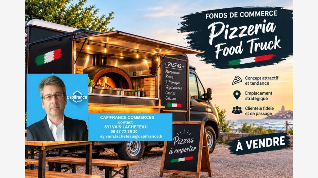 A vendre food truck pizzeria région Rennes