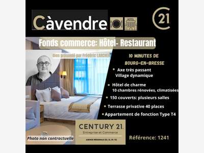 Vente hôtel-restaurant proche Bourg-en-Bresse