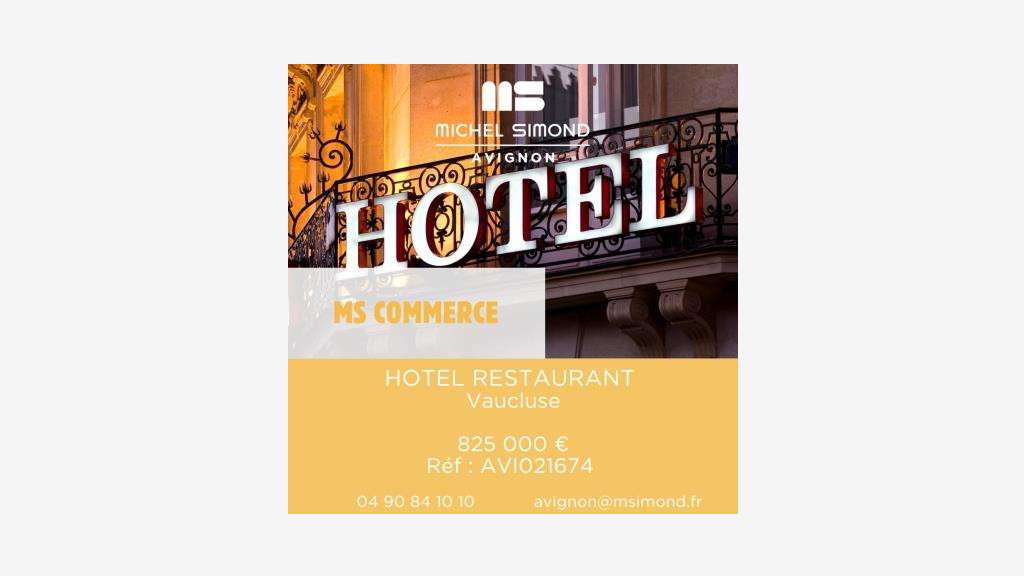 Cession hôtel restaurant secteur Orange