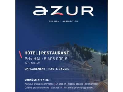 Vente Hôtel - Hôtel restaurant à La Clusaz