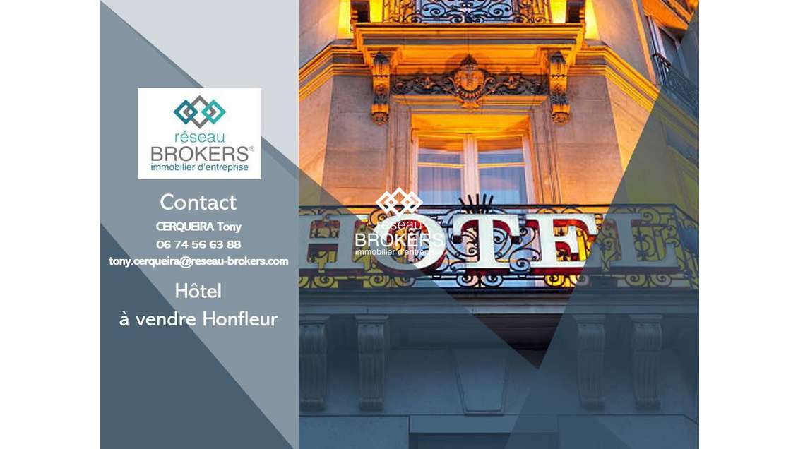 AV hôtel emplacement privilégié à Honfleur
