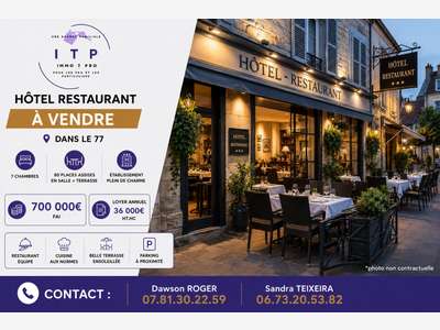 Magnifique hôtel restaurant dans lieu atypique 77