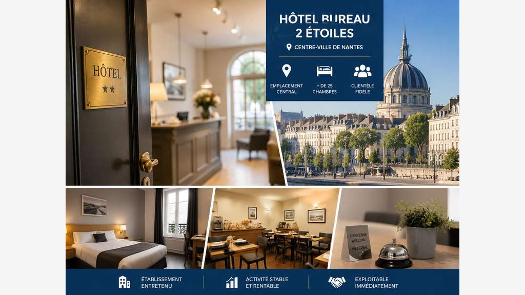 Hôtel bureau 2** à vendre au cœur de Nantes