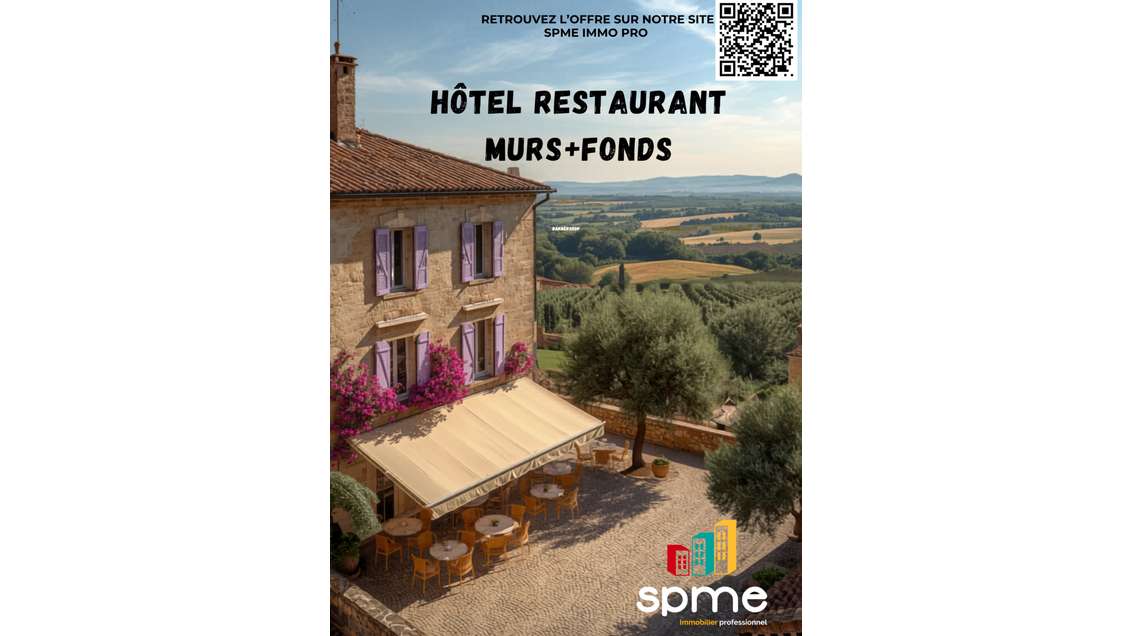 Vente hôtel‑restaurant murs et fonds au Vaucluse