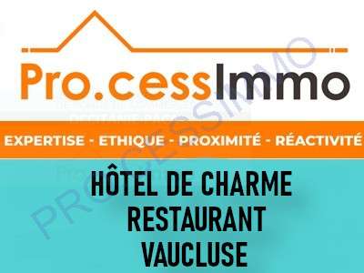 AV hôtel restaurant saisonnier de charme Vaucluse