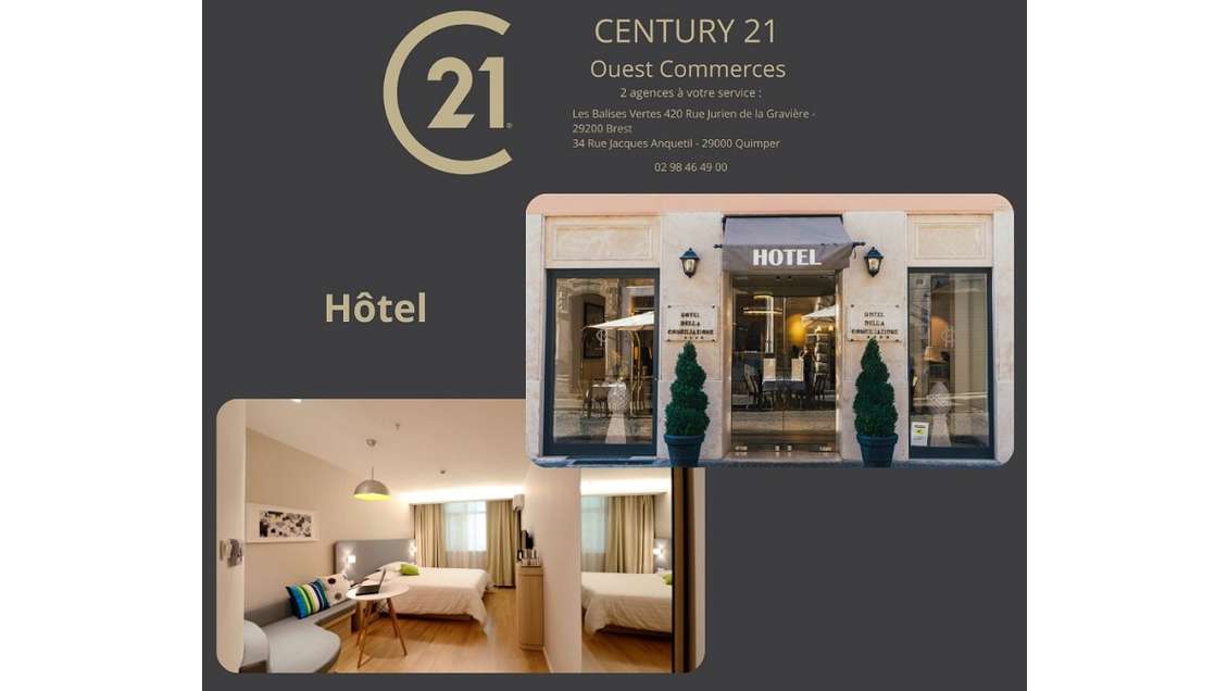 Vente hôtel bureau centre-ville sur le port 29 Sud