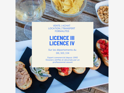 Licence débit de boissons à la vente à Mougins