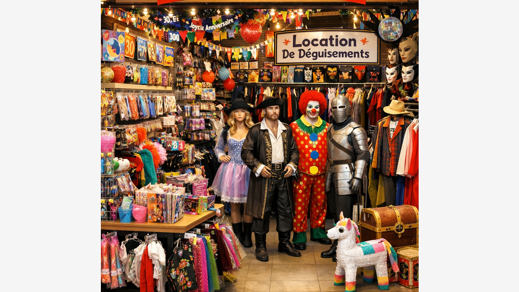 A vendre boutique articles de fête dans l'Ain