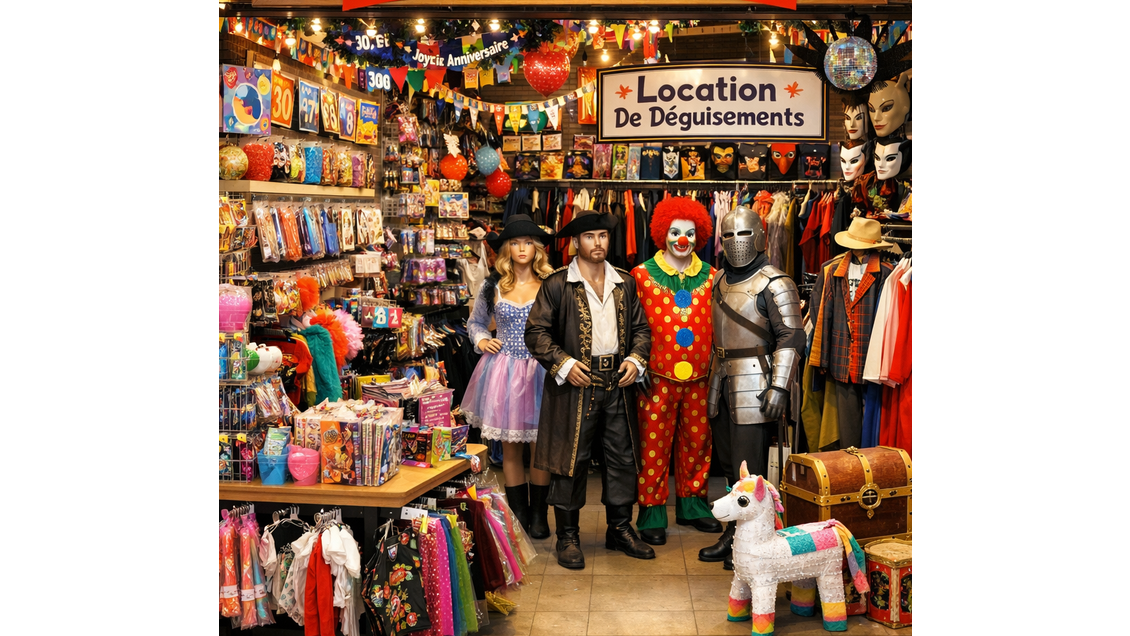 A vendre boutique articles de fête dans l'Ain