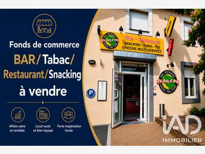 Cession bar tabac restaurant 145m² à Arquenay