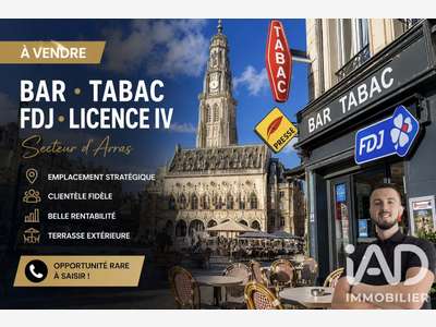 Cède bar tabac lic IV à Arras empl stratégique