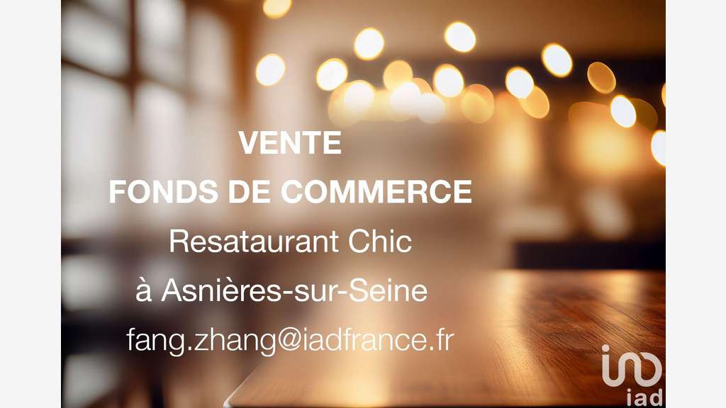 Vente magnifique restaurant à Asnières-sur-Seine