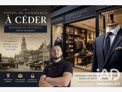 Vente FDC prêt à porter en hyper centre de Cambrai