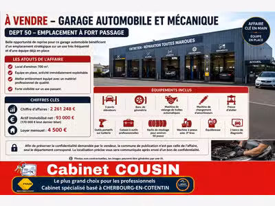 Vente garage automobile carosserie à Carentan