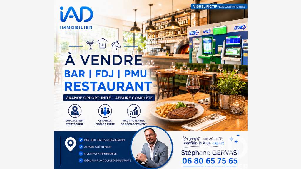Vente FDC restauration bar PMU FDJ à Dourdan