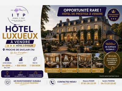 AV magnifique hôtel corporate et tourisme 76