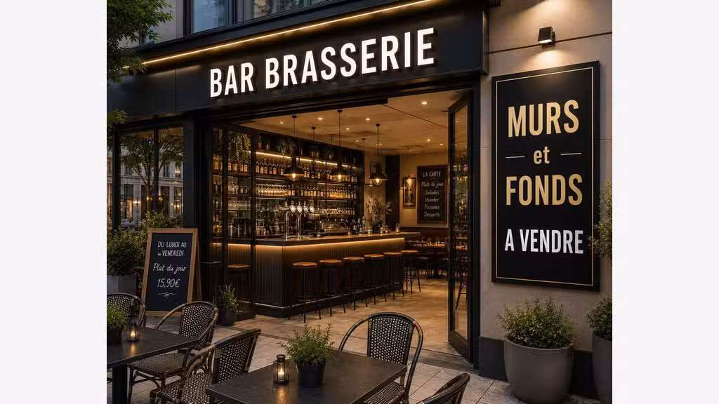 Vente murs et FDC café brasserie centre Houilles