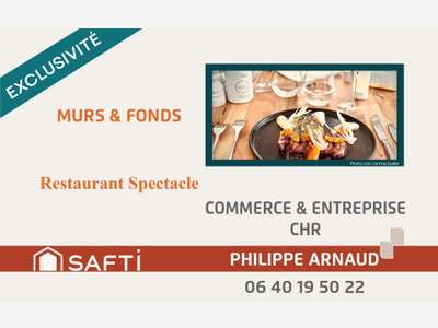 Vente auberge restaurant spectacle en Vendée
