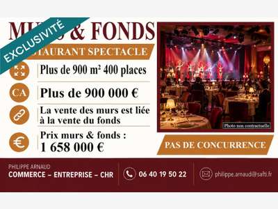 Vente auberge restaurant spectacle en Vendée