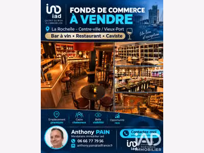 Vente restaurant bar à vin Vieux-Port La Rochelle