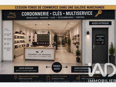 Cession fonds cordonnerie 50m² Laval empl premium
