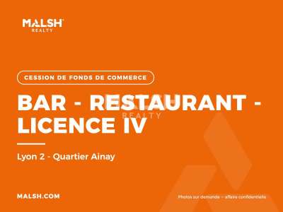 Cession restaurant Lic IV 64m² en Presqu'île Lyon