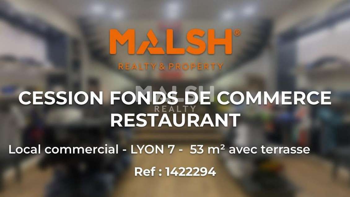 FDC restaurant à céder quartier animé Lyon 7e