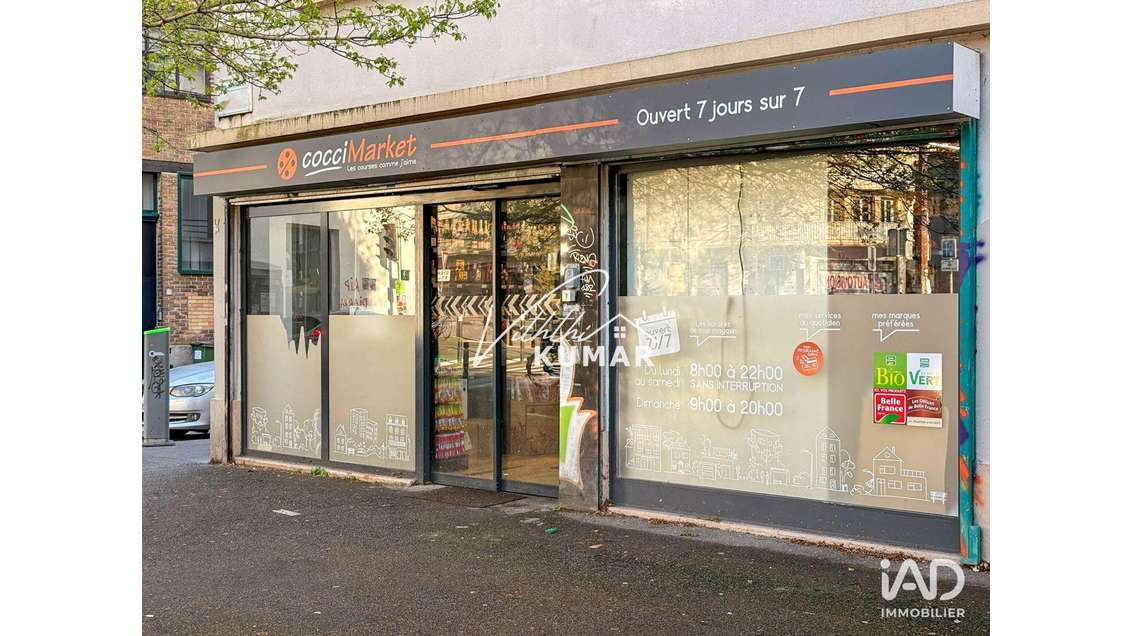 Vente superette fort potentiel à Montreuil