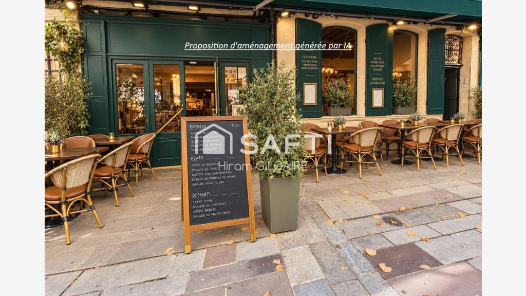 AV murs et FDC restaurant hyper centre ville Oise