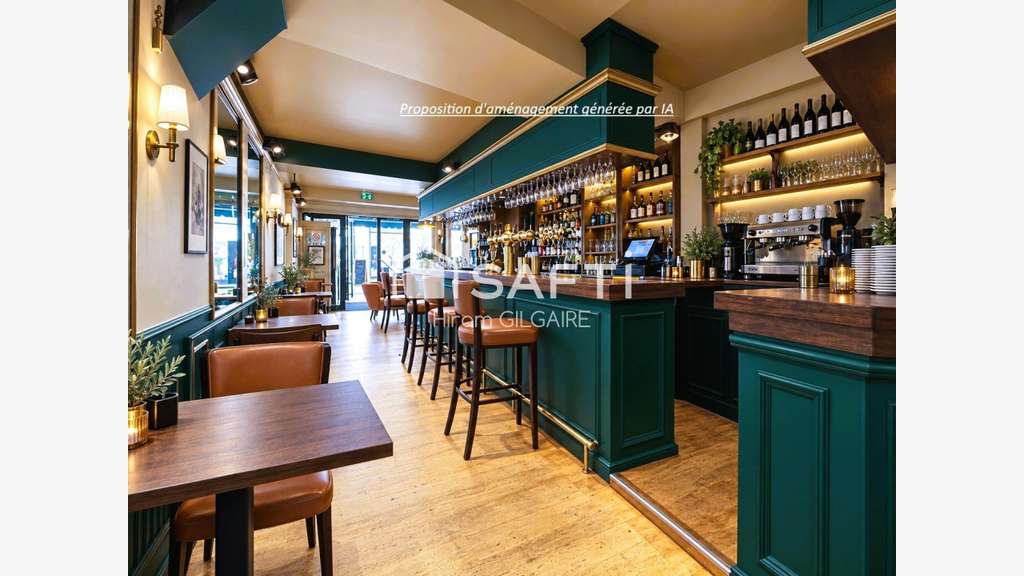 AV murs et FDC restaurant hyper centre ville Oise