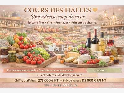 Vente cours des halles épicerie primeur dept Eure
